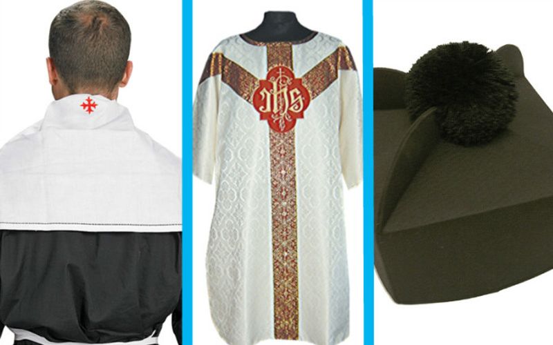 Trivia: ¿Conoces el nombre de estas vestimentas litúrgicas?