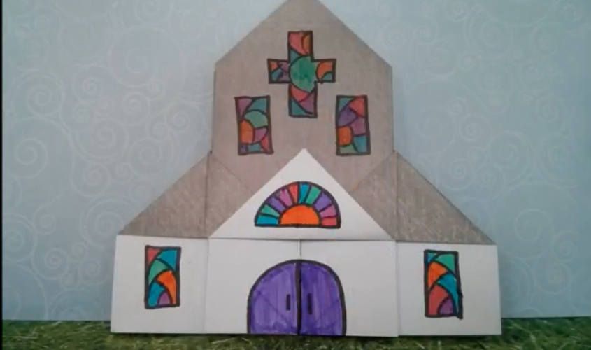Origami: Sigue este tutorial para hacer una Iglesia de papel