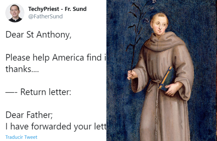 La curiosa respuesta que San Antonio de Padua habría dado a un sacerdote estadounidense