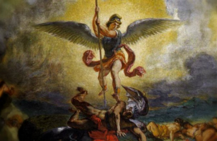 Así habría sido la batalla entre San Miguel Arcángel y Lucifer antes de ser expulsado del cielo
