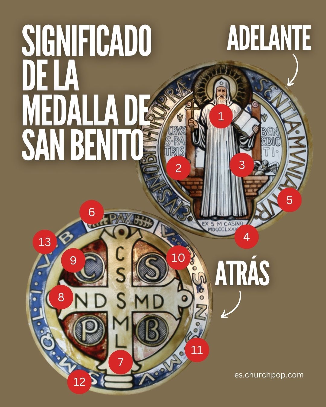 Significado medalla de San Benito