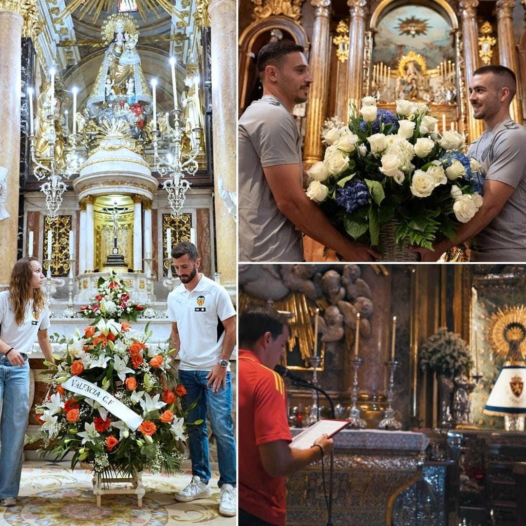Fútbol con F de Fe: Clubes españoles inician temporada con ofrendas a la Virgen
