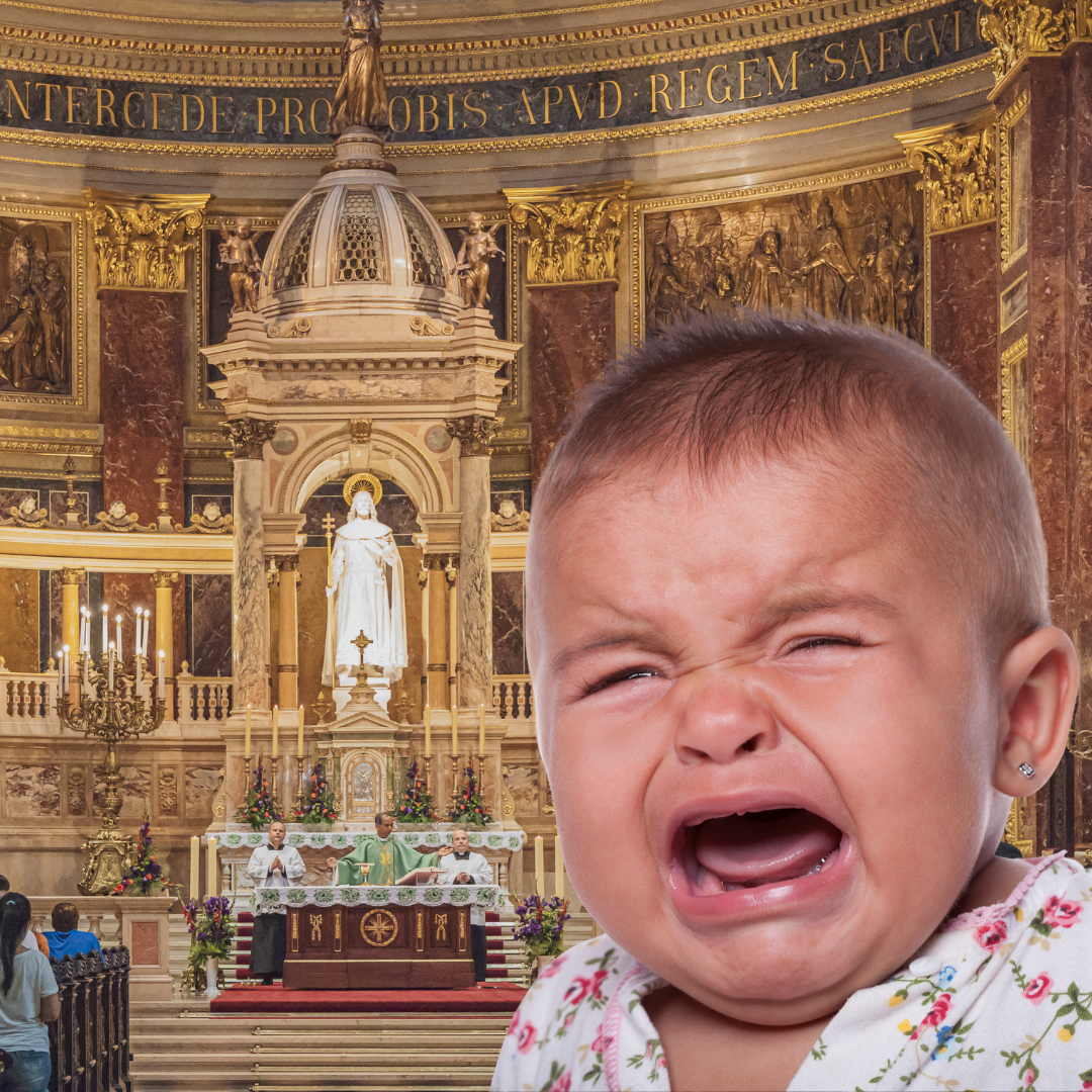 ¿Tu niño llora en Misa? Recuerda estas 6 cosas y no te desanimes
