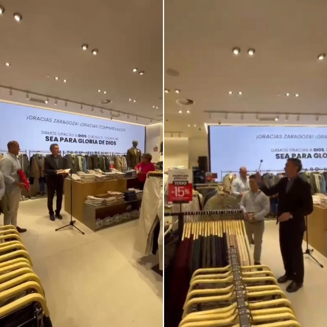 “Sea para gloria de Dios”: Marca de ropa para hombres inaugura local con bendición de sacerdote y se hace viral