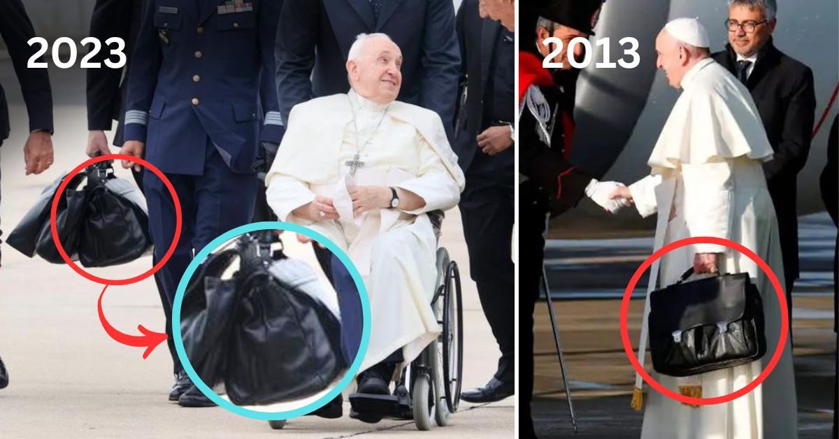 Diez años después, ¿el Papa Francisco sigue usando su maletín negro?