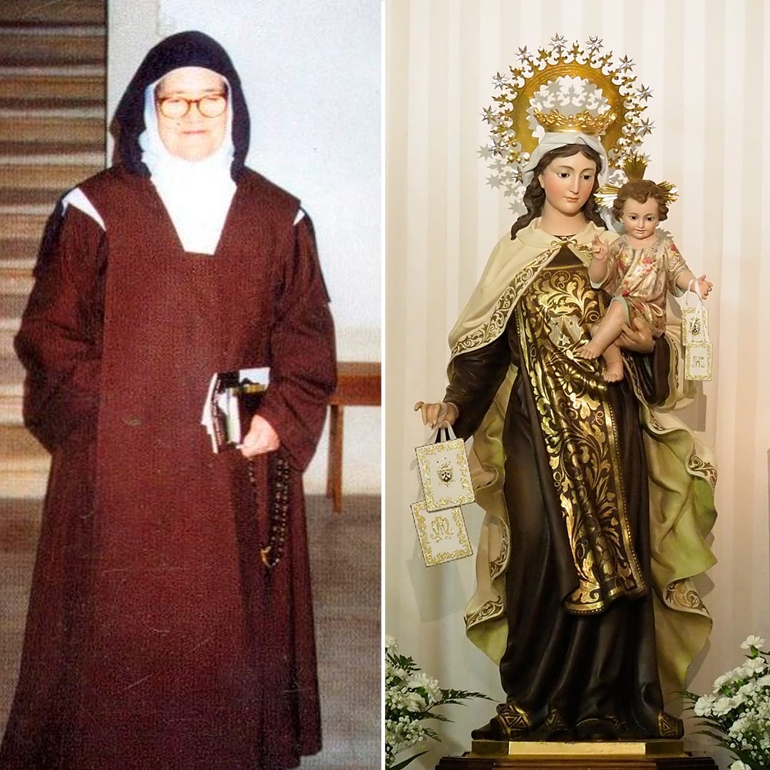 Sor Lucia, Virgen del Carmen, escapulario