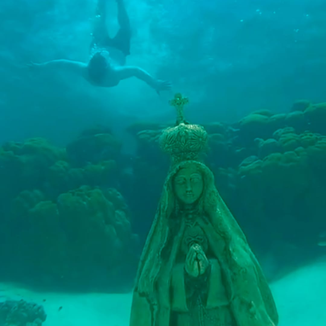 Virgen hundida, Los Roques, Caribe, Virgen María, Virgen del Valle