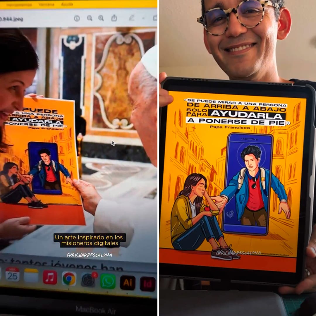 Carlos Acutis, EWTN, Papa Francisco, Richard Escalona, Ilustrador católico, santo millennial