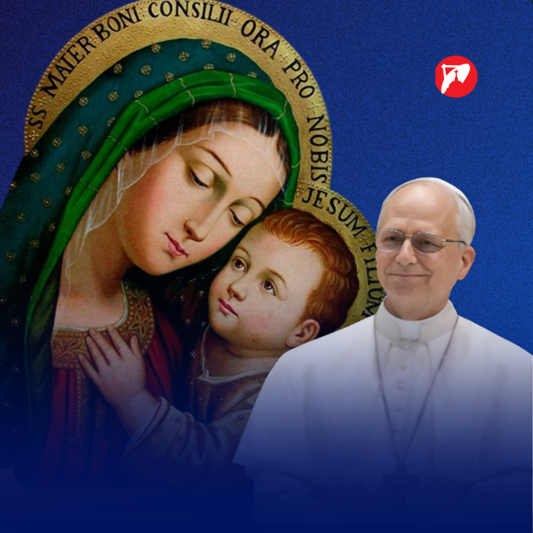 papa león xiv, maría madre de jesús