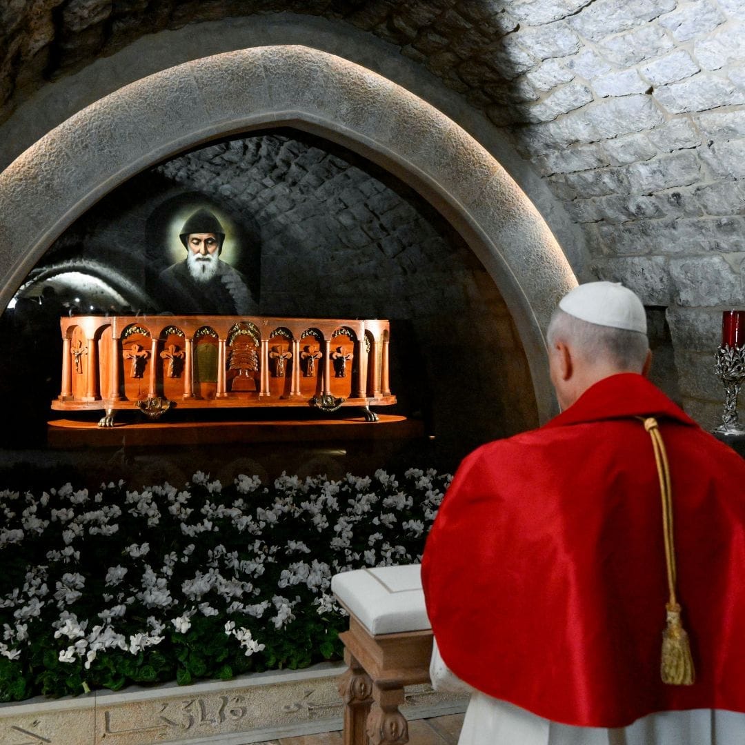 papa, papa leon, leon xiv, papa león, papa leon xiv, san charbel, 