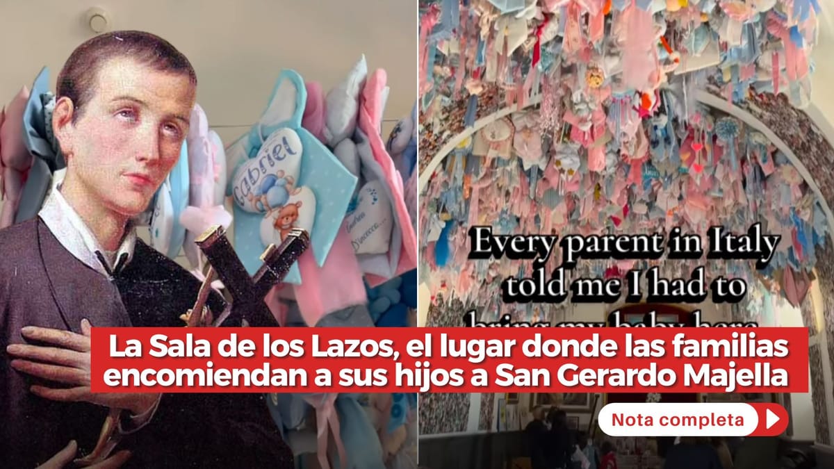 La Sala de los Lazos, el lugar donde las familias encomiendan a sus hijos a San Gerardo Majella