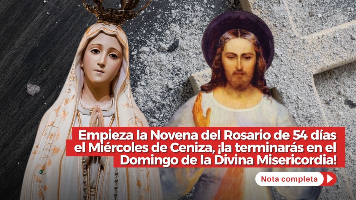 Empieza la Novena del Rosario de 54 días el Miércoles de Ceniza, ¡la terminarás en el Domingo de la Divina Misericordia!