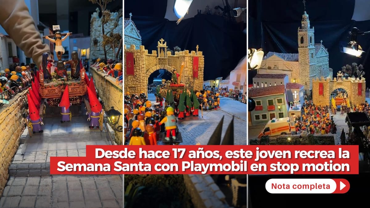 Desde hace 17 años, este joven recrea la Semana Santa con Playmobil en stop motion Desde hace 17 años, este joven recrea la Semana Santa con Playmobil en stop motion