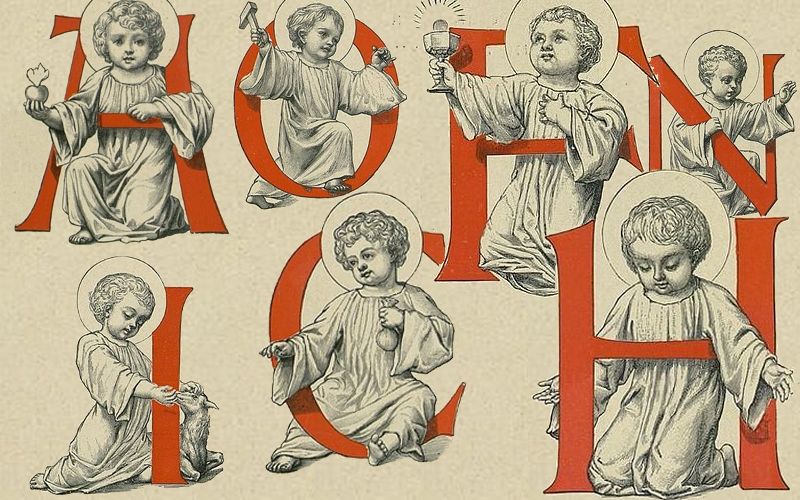 Catequesis infantil con el alfabeto del Niño Jesús