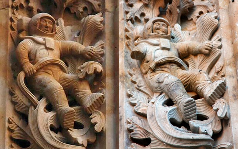 El misterio del astronauta en una Catedral del Siglo XVI