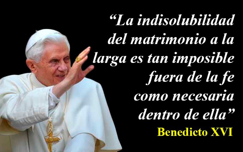 15 frases geniales de Benedicto XVI