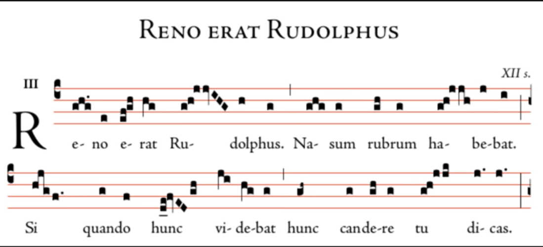 Alguien adaptó “Rodolfo el Reno” al Gregoriano… ¡y el resultado es genial!