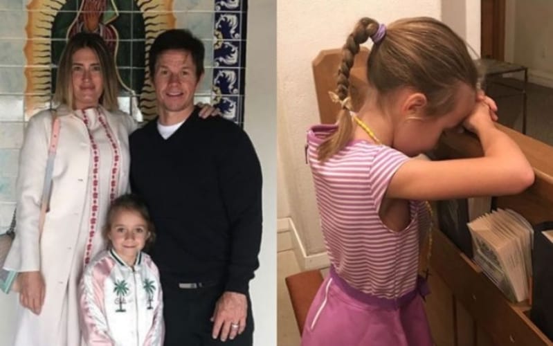 Mark Wahlberg y su esposa celebran en Instagram la Primera Confesión de su Hija