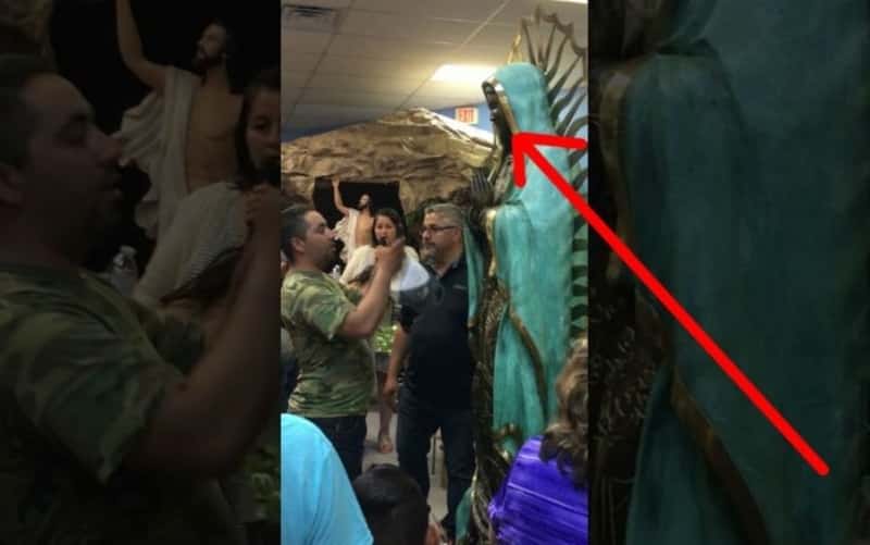 Estatua de la Virgen de Guadalupe llora sin explicación en Nuevo México