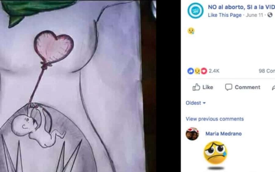 Este sencillo dibujo refleja la triste realidad del aborto