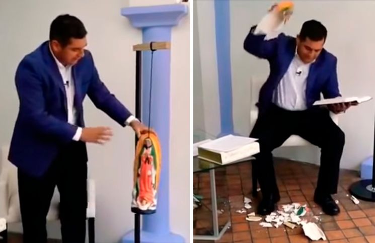 Católico responde a pastor evangélico que rompió una imagen de la Virgen de Guadalupe