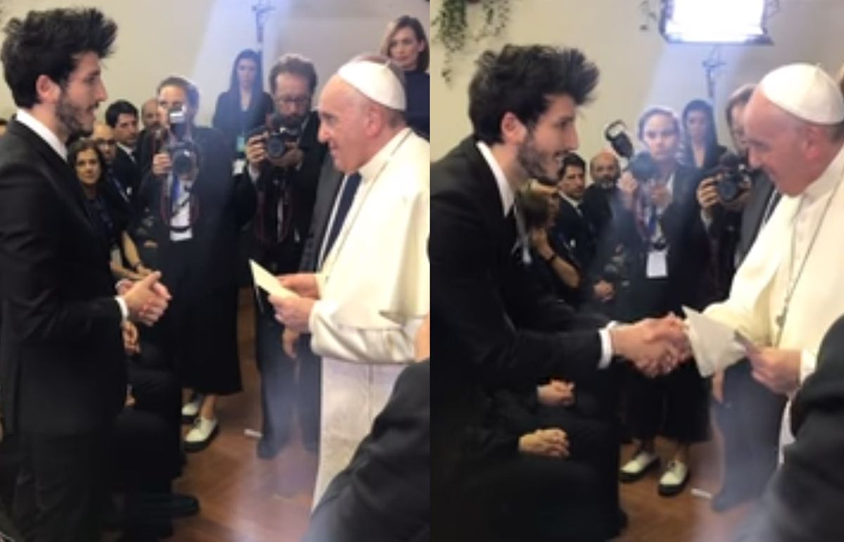El cantante Sebastián Yatra se reunió con el Papa Francisco y esta fue su reacción
