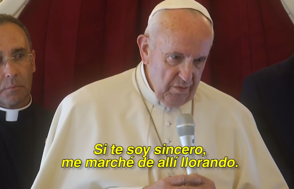 Esto fue lo que le hizo llorar al Papa con respecto a la inmigración ilegal marroquí en España