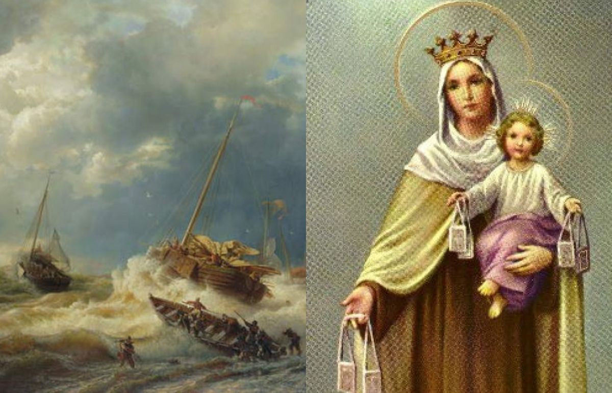 La vez en que la Virgen del Carmen intercedió por un barco a punto de naufragar