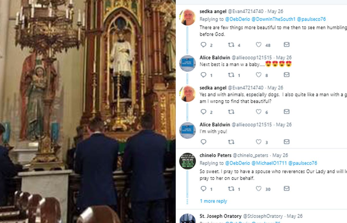 ¡Esto es amistad!: imagen de hombres orando por su amigo el día de su boda se hace viral