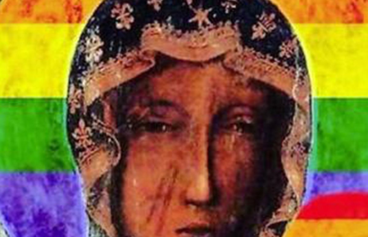 Activista LGBT profana la imagen de la Virgen de Czestochowa de Polonia
