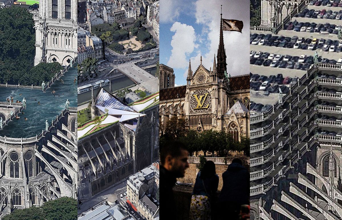 Notre-Dame: Se proponen ridículos diseños para la reconstrucción de la catedral