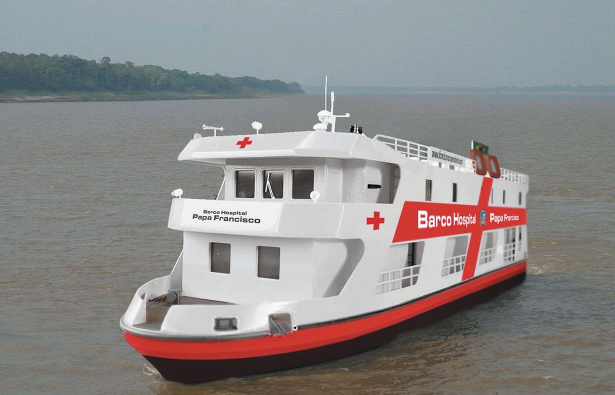 Barco hospital “Papa Francisco” comenzará su recorrido en julio