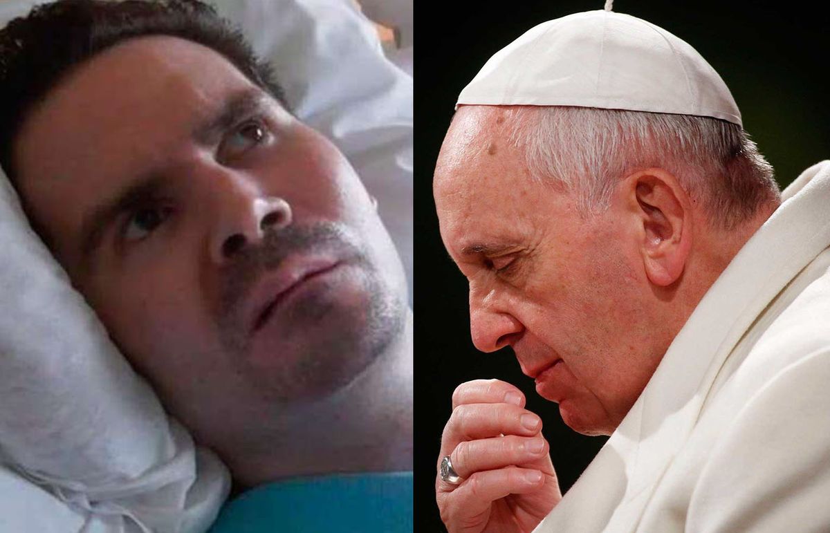 Papa Francisco lamentó la muerte del francés Vincent Lambert