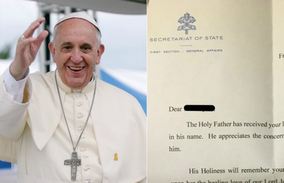 ¿Quieres enviarle alguna carta al Papa Francisco? Él podría responderte
