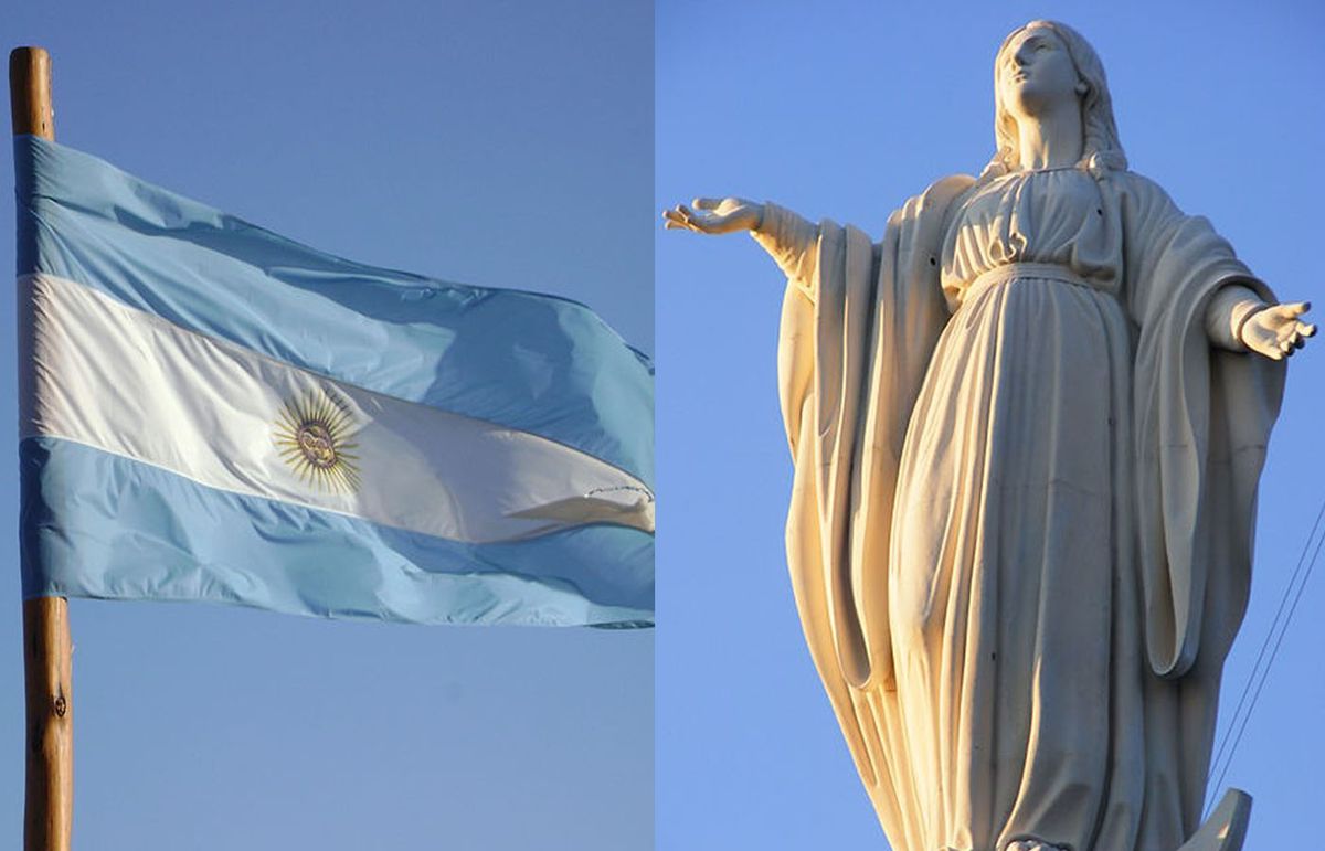 Desconocido ataca monolito religioso en Argentina y destroza imágen de la Virgen María