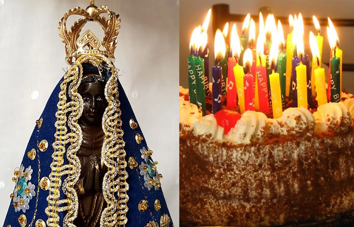 Niña elige a la Virgen de Aparecida como tema principal de su cumpleaños