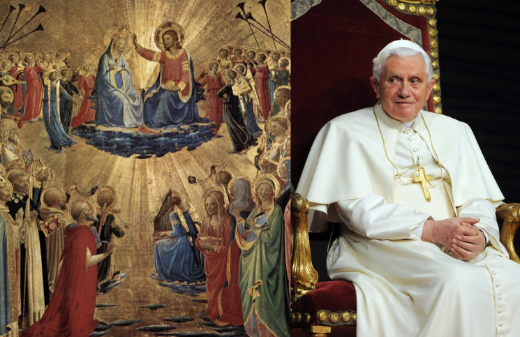Escucha al papa emérito Benedicto XVI cantar el Regina Coeli