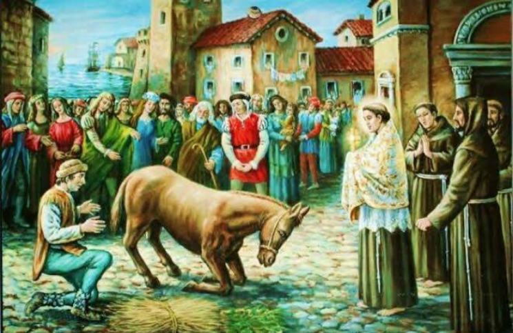 La historia de la mula que se arrodilló frente al Santísimo Sacramento