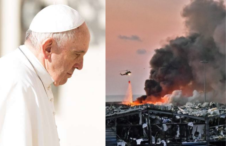 Papa Francisco pide rezar por las víctimas de la explosión de Beirut
