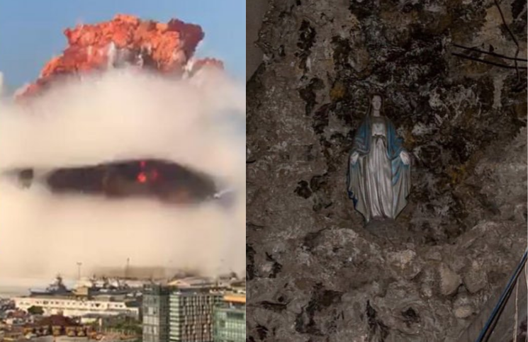 [Viral] La imagen de la Virgen que quedó intacta tras la explosión de Beirut