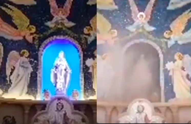 Vídeo de la Virgen que se ilumina en la explosión en Beirut se hace viral