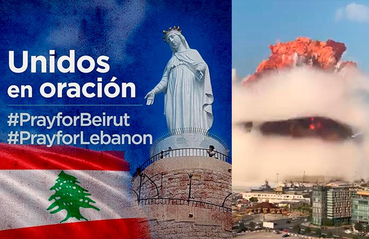 Explosión en Beirut: Oremos por todas las víctimas.