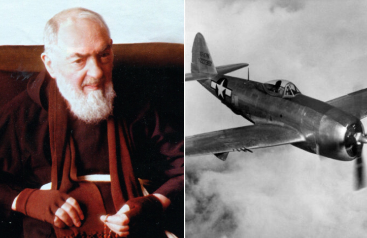 El día que el Santo Padre Pío voló para salvar a un piloto en la Segunda Guerra Mundial