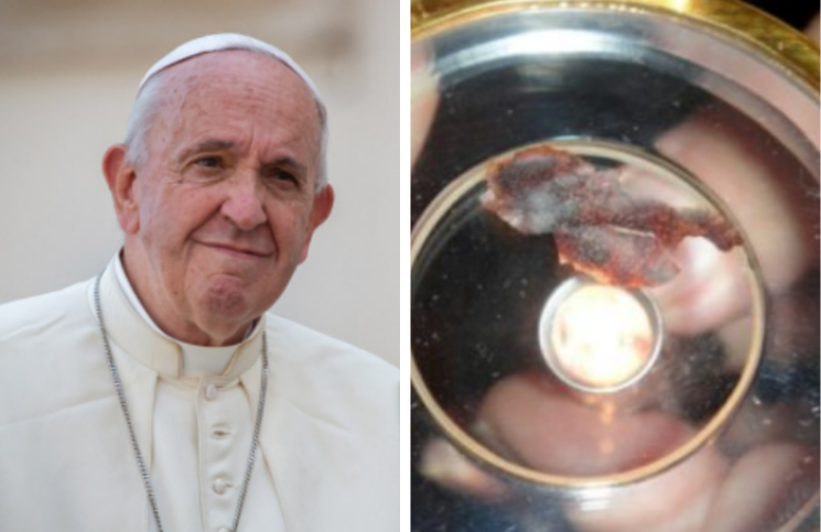 El increíble milagro eucarístico que sorprendió al Papa Francisco