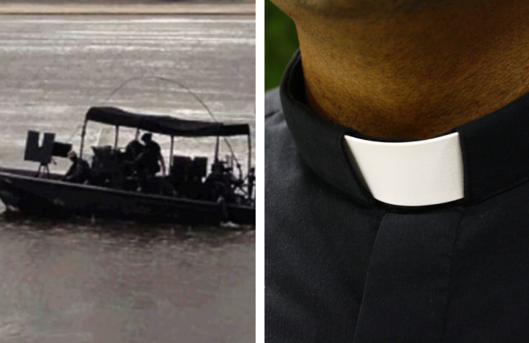 Le robaron el bote a un sacerdote que iba a Misa y lo empujaron al río, se arrepintieron ¡y volvieron a rescatarlo!