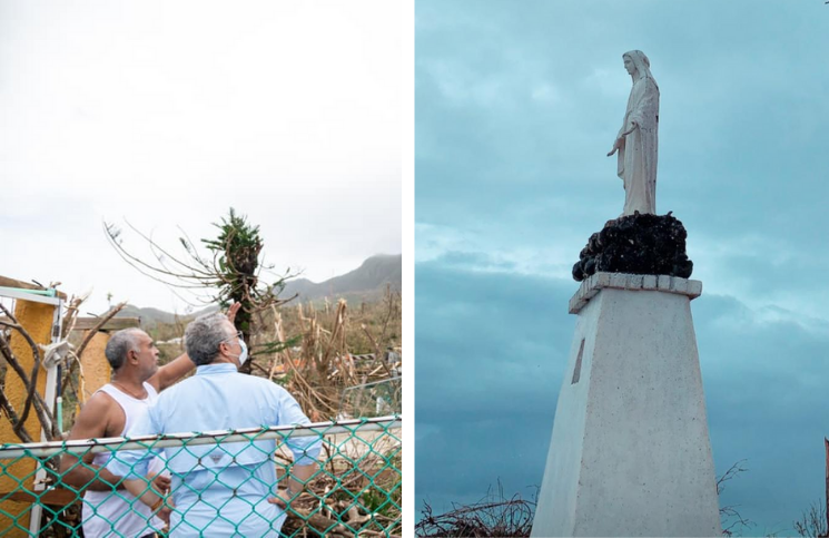 "Realmente es impactante", presidente se sorprende por la Virgen que sobrevivió al huracán Iota
