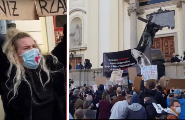 [Video] Católicos atacados violentamente por furiosos activistas proaborto