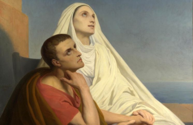 El diálogo santo que San Agustín tuvo con su madre Santa Mónica antes de morir