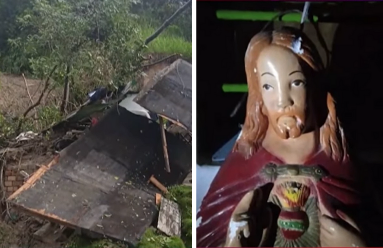 [Video] Aseguran que el Sagrado Corazón salvó a una niña bajo los escombros tras derrumbe
