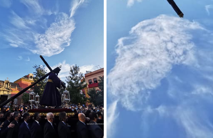 ¿El "rostro de Dios" apareció en el cielo? La asombrosa imagen de una procesión